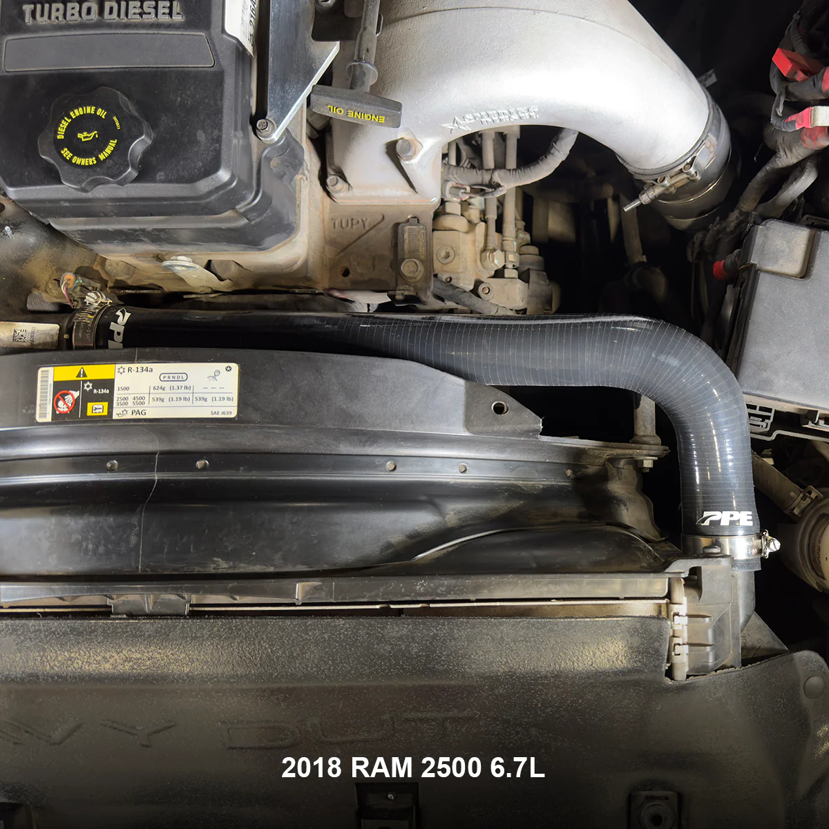 2015-2018 RAM 6.7L Cummins Performance Silicone Upper and Lower Coolant Hose Kit - Image 5