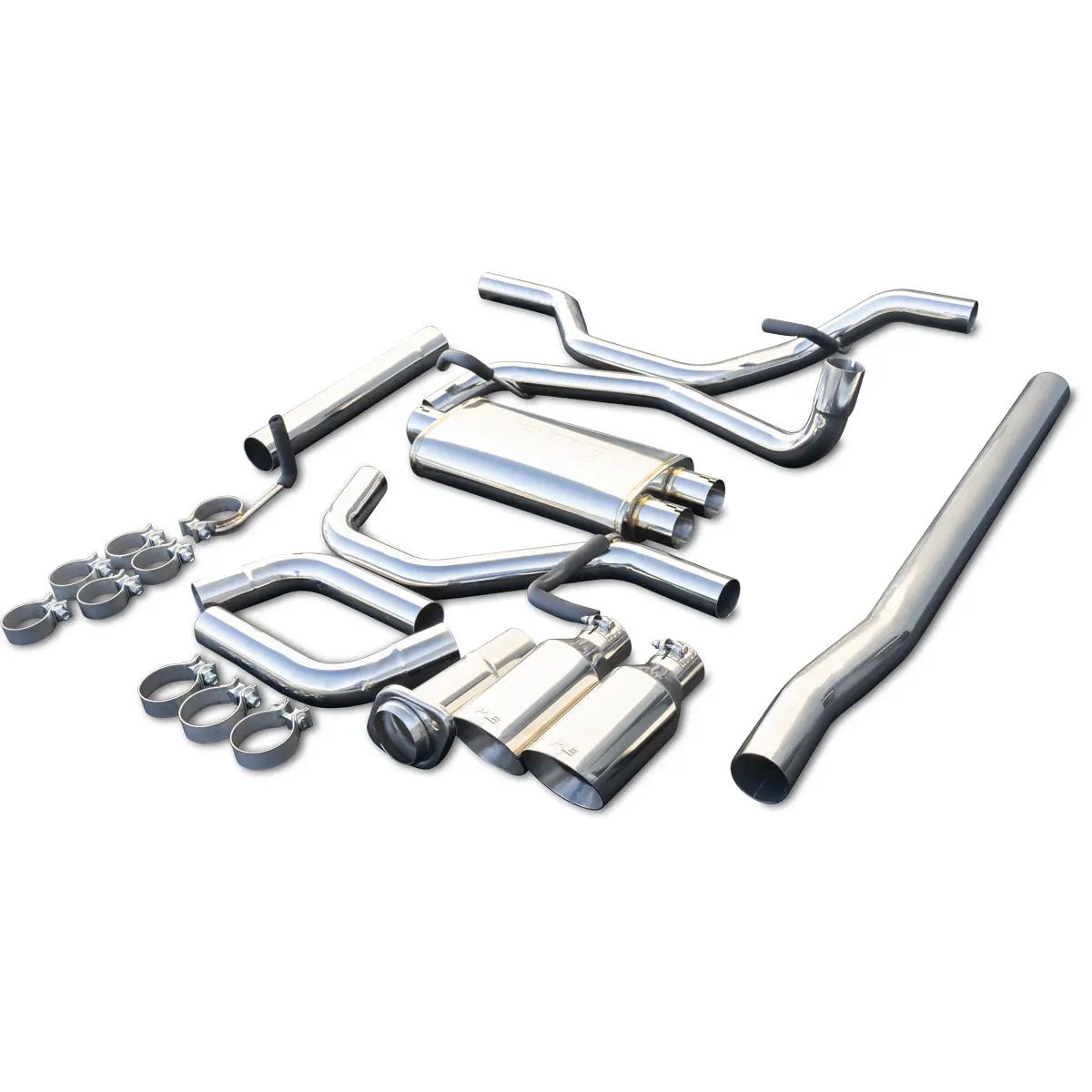 2015-2020 Ford F150 2.7L/3.5L V6 Twin Turbo and 5.0L V8 Cat-Back Exhaust System Dual Exit - Image 11
