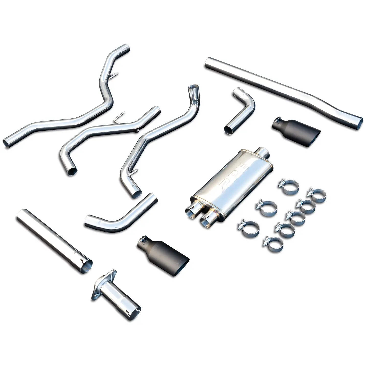 2015-2020 Ford F150 2.7L/3.5L V6 Twin Turbo and 5.0L V8 Cat-Back Exhaust System Dual Exit - Image 12