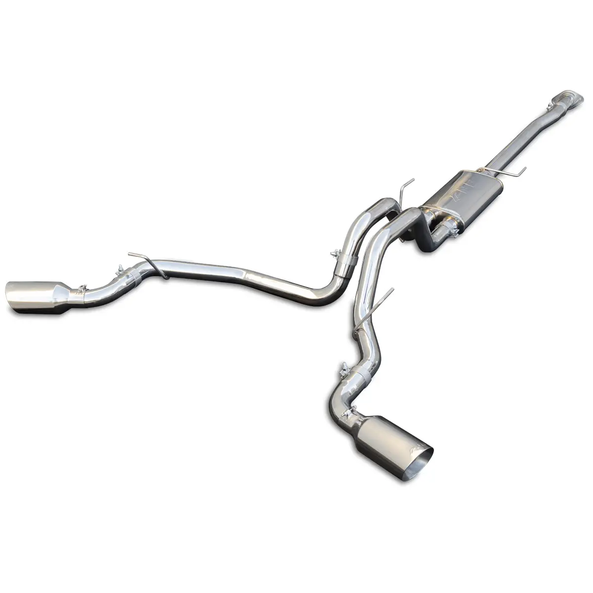 2015-2020 Ford F150 2.7L/3.5L V6 Twin Turbo and 5.0L V8 Cat-Back Exhaust System Dual Exit - Image 3