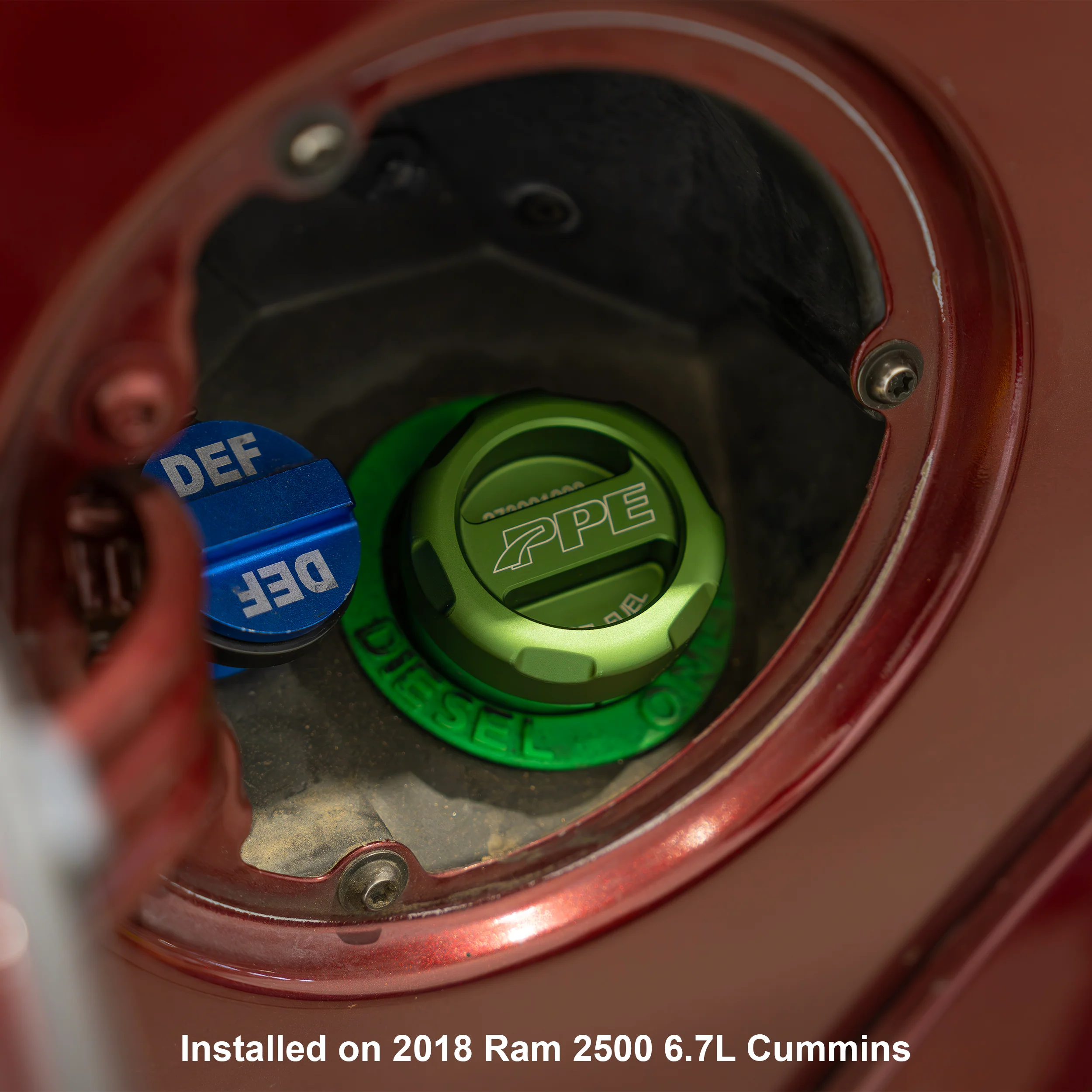 2013 - 2018 RAM HD 6.7L Cummins, 2014-2018 RAM 1500 3.0L EcoDiesel Billet Fuel Cap with Built-In Magnet - Image 4
