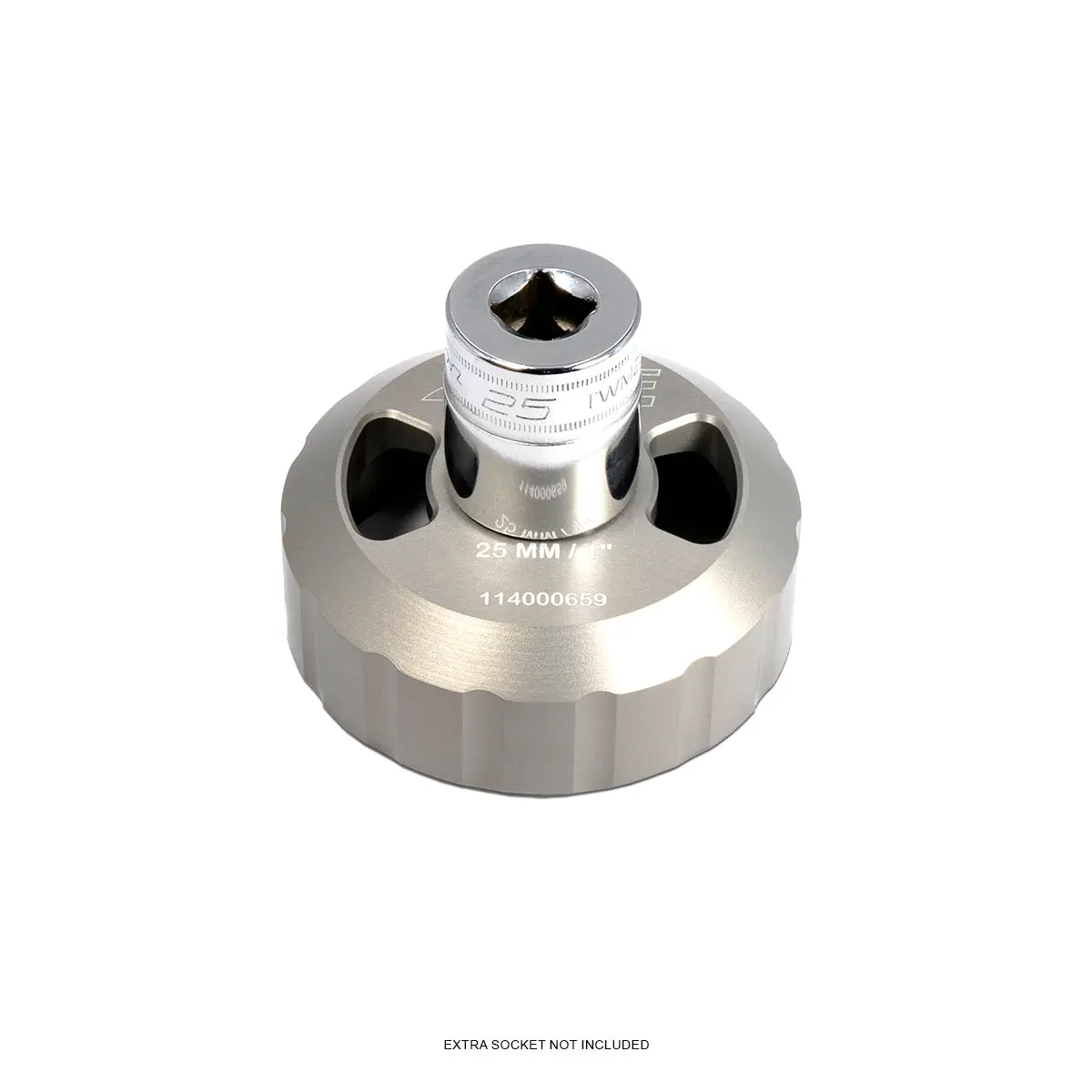 Hard Anodized Billet Aluminum Oil Filter Socket - 76mm 14F - Image 4